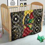 Waratah And Banksian Cockatoo Quilt Aboriginal Art