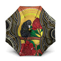 Waratah And Banksian Cockatoo Umbrella Aboriginal Art - Aussie Hoodie