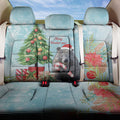 Australia Christmas Back Car Seat Cover Merry Wombat-mas Watercolor Style