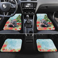 Australia Christmas Car Mats Merry Wombat-mas Watercolor Style