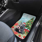 Australia Christmas Car Mats Merry Wombat-mas Watercolor Style