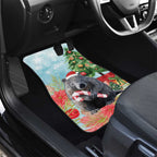 Australia Christmas Car Mats Merry Wombat-mas Watercolor Style