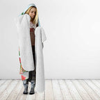 Australia Christmas Hooded Blanket Merry Wombat-mas Watercolor Style