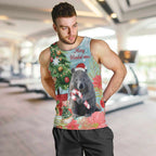 Australia Christmas Men Tank Top Merry Wombat-mas Watercolor Style