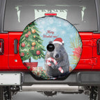 Australia Christmas Spare Tire Cover Merry Wombat-mas Watercolor Style