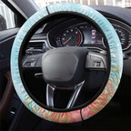 Australia Christmas Steering Wheel Cover Merry Wombat-mas Watercolor Style
