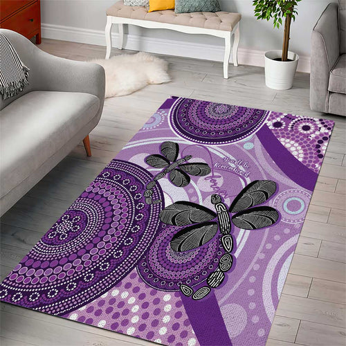 Memorial Australia Area Rug You Will Be Remembered Aboriginal Art LT14