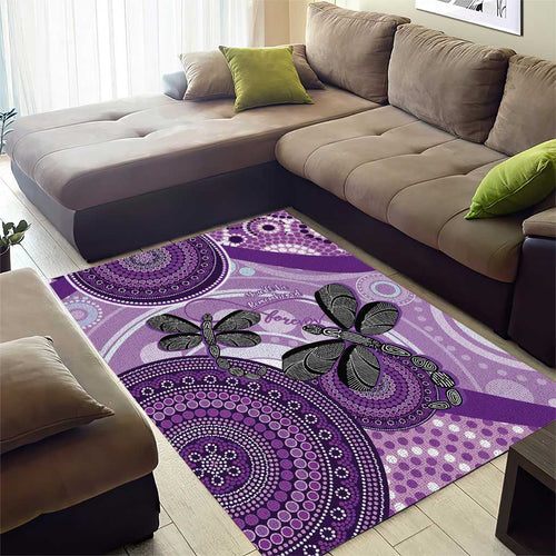 Memorial Australia Area Rug You Will Be Remembered Aboriginal Art LT14