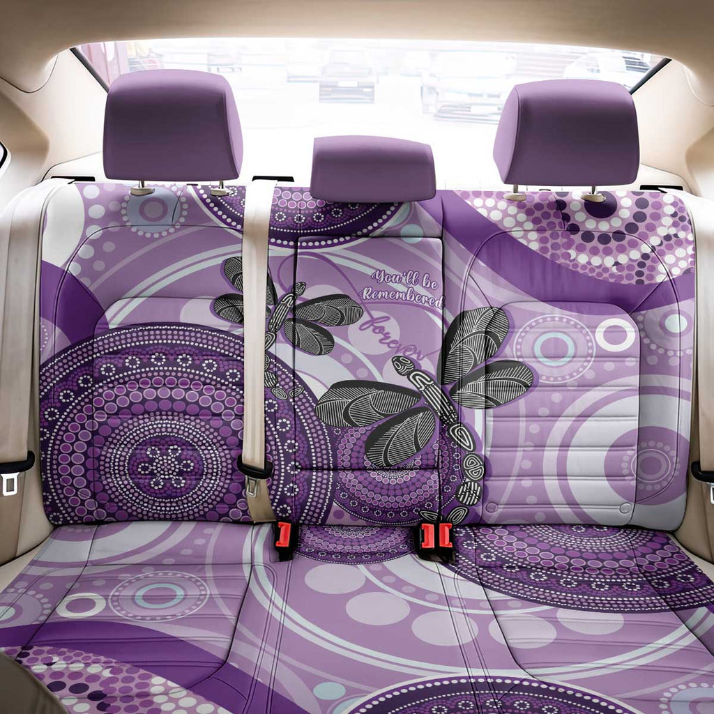 Memorial Australia Back Car Seat Cover You Will Be Remembered Aboriginal Art LT14