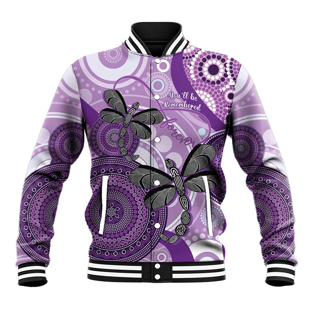 Memorial Australia Baseball Jacket You Will Be Remembered Aboriginal Art LT14