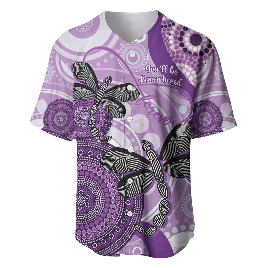 Memorial Australia Baseball Jersey You Will Be Remembered Aboriginal Art LT14