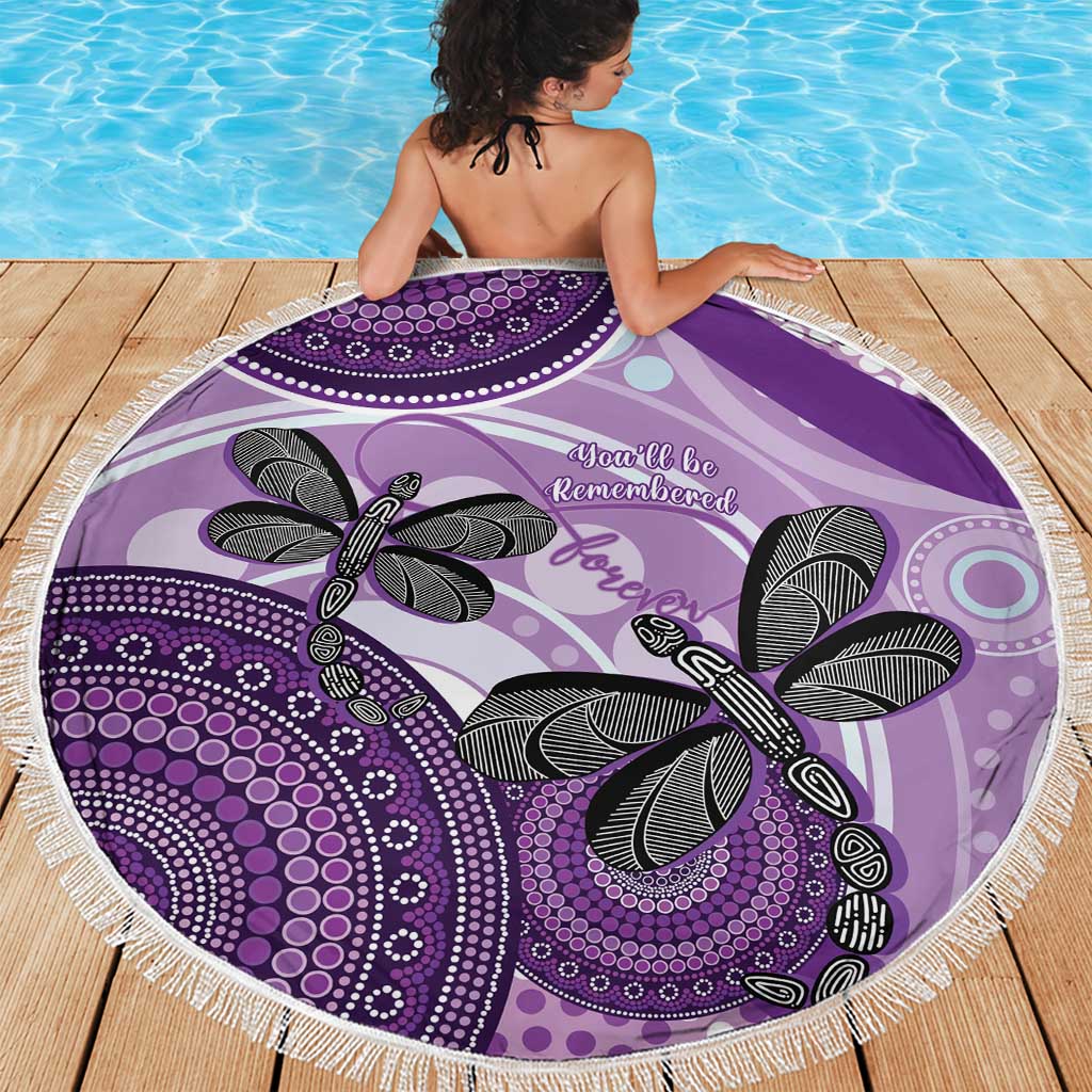 Memorial Australia Beach Blanket You Will Be Remembered Aboriginal Art LT14