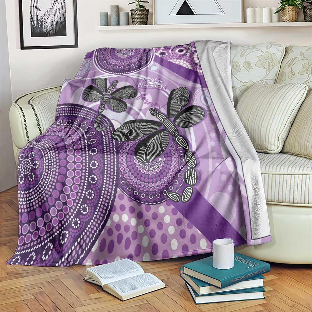 Memorial Australia Blanket You Will Be Remembered Aboriginal Art LT14