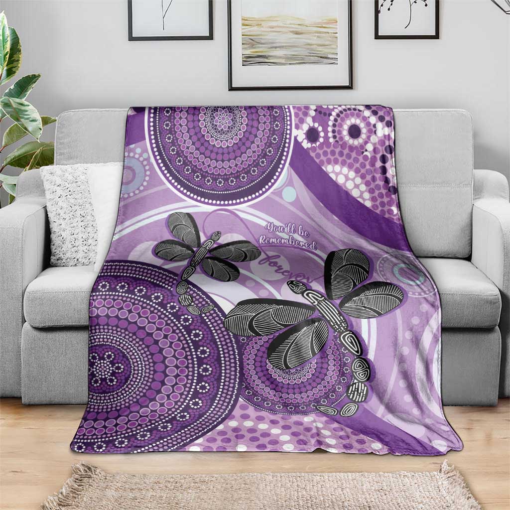 Memorial Australia Blanket You Will Be Remembered Aboriginal Art LT14