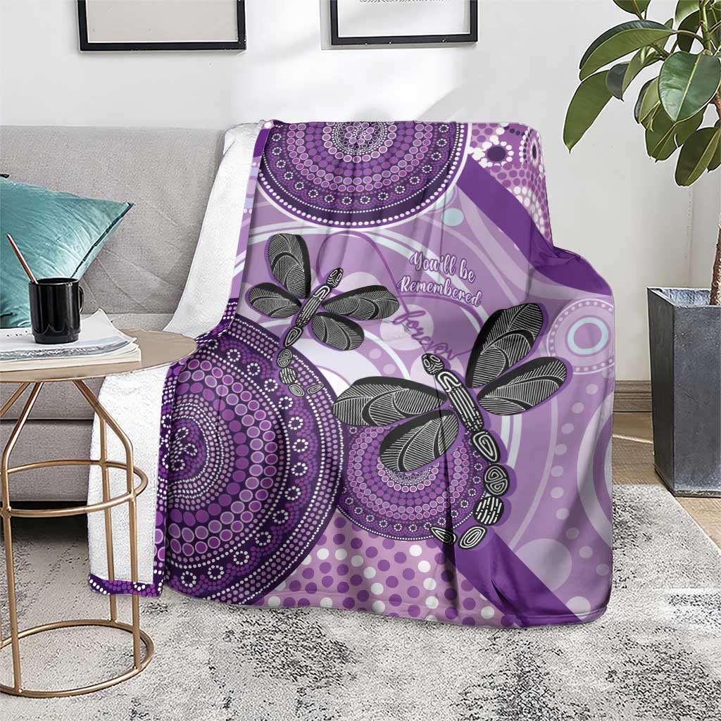 Memorial Australia Blanket You Will Be Remembered Aboriginal Art LT14