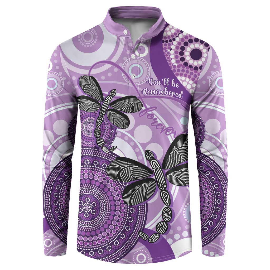 Memorial Australia Button Sweatshirt You Will Be Remembered Aboriginal Art LT14