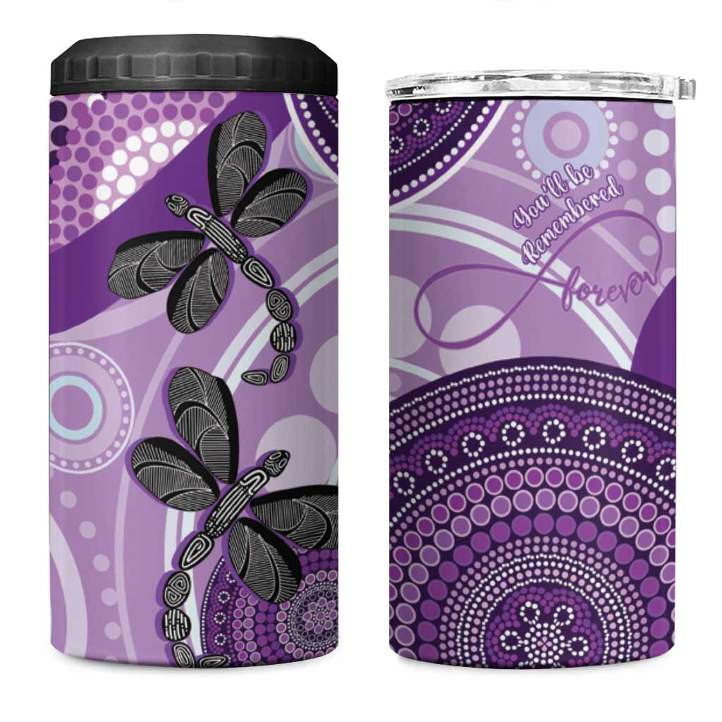 Memorial Australia 4 in 1 Can Cooler Tumbler You Will Be Remembered Aboriginal Art LT14