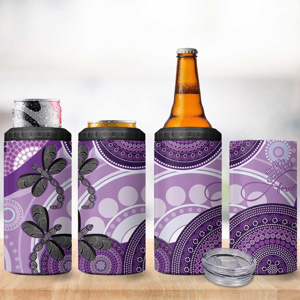 Memorial Australia 4 in 1 Can Cooler Tumbler You Will Be Remembered Aboriginal Art LT14
