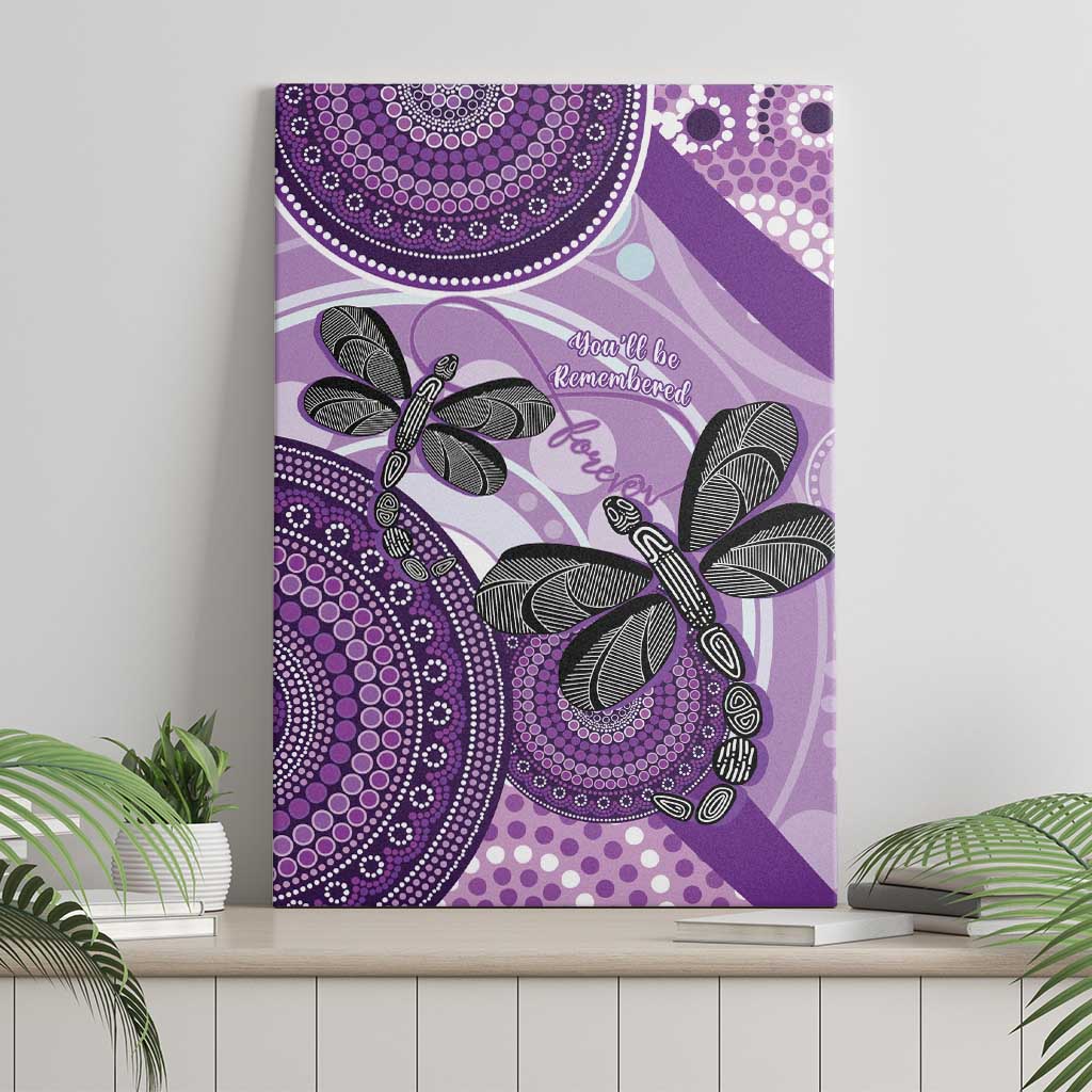 Memorial Australia Canvas Wall Art You Will Be Remembered Aboriginal Art LT14