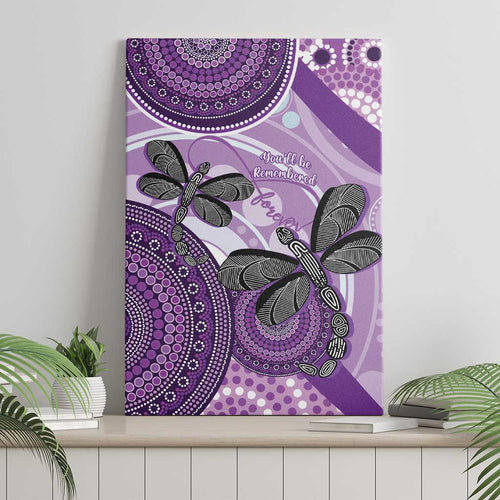 Memorial Australia Canvas Wall Art You Will Be Remembered Aboriginal Art LT14
