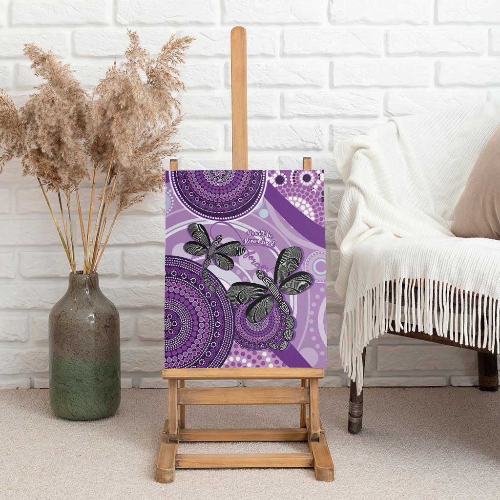 Memorial Australia Canvas Wall Art You Will Be Remembered Aboriginal Art