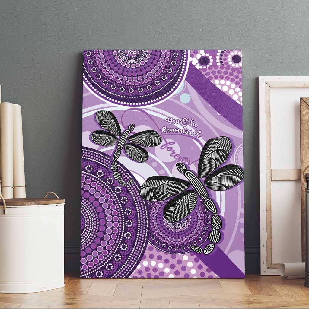 Memorial Australia Canvas Wall Art You Will Be Remembered Aboriginal Art LT14