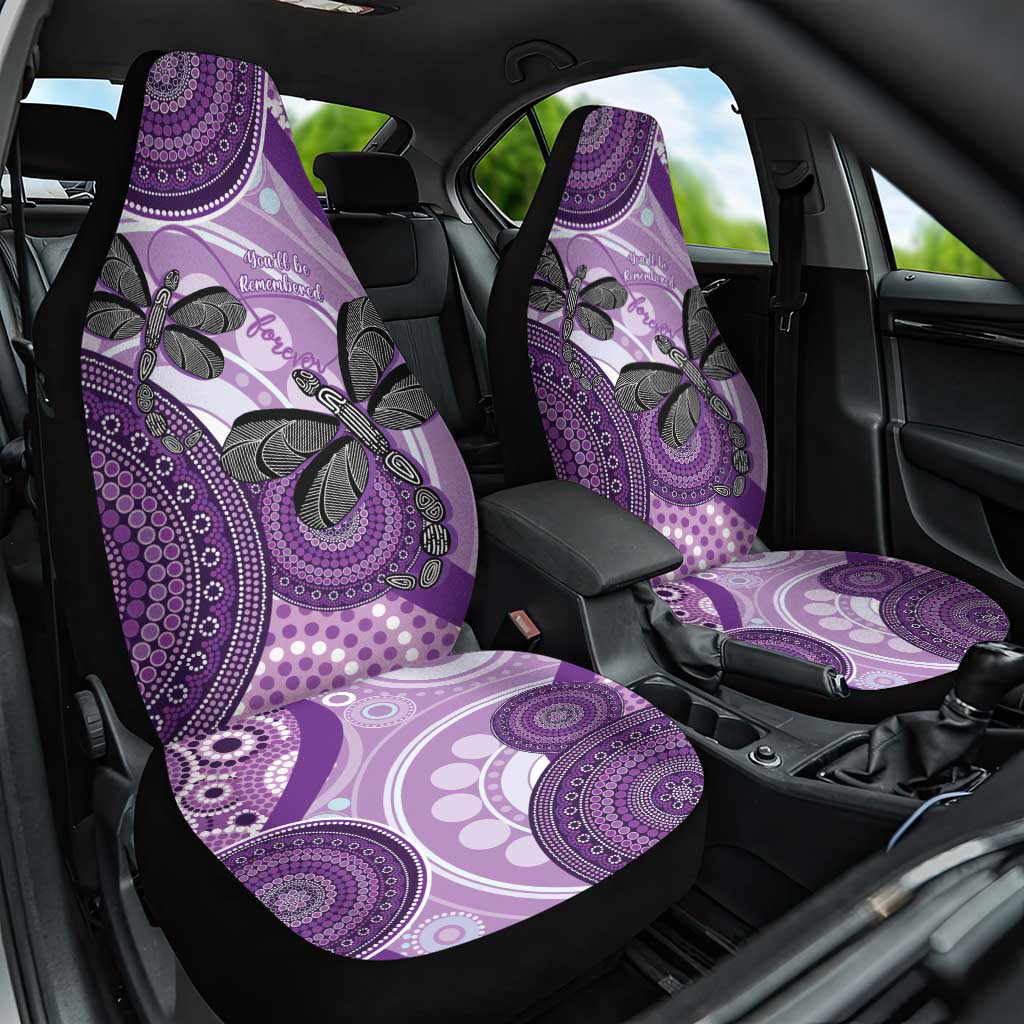 Memorial Australia Car Seat Cover You Will Be Remembered Aboriginal Art LT14