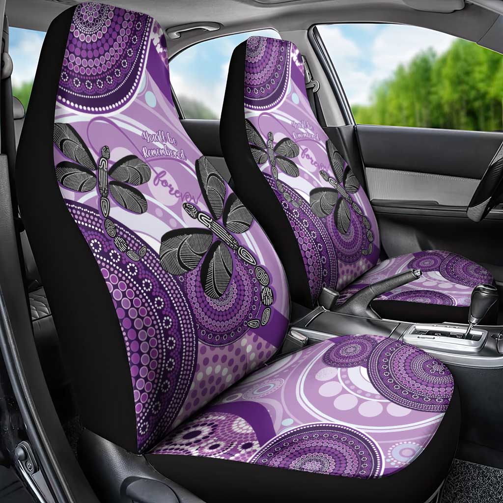Memorial Australia Car Seat Cover You Will Be Remembered Aboriginal Art LT14