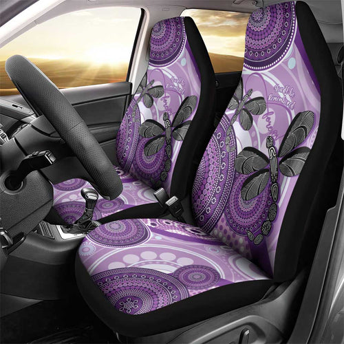 Memorial Australia Car Seat Cover You Will Be Remembered Aboriginal Art LT14