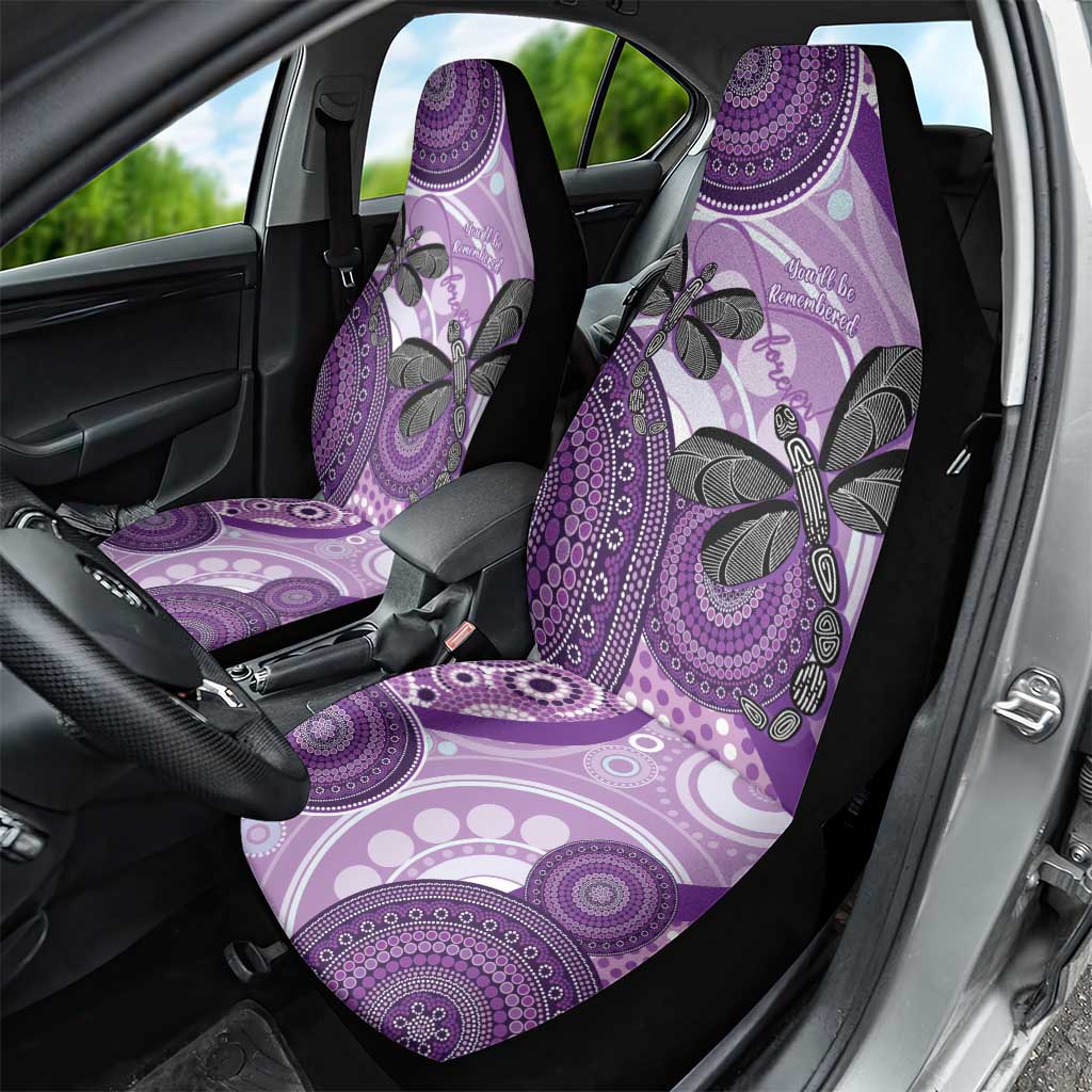 Memorial Australia Car Seat Cover You Will Be Remembered Aboriginal Art LT14