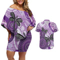 Memorial Australia Couples Matching Off Shoulder Short Dress and Hawaiian Shirt You Will Be Remembered Aboriginal Art LT14