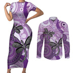 Memorial Australia Couples Matching Short Sleeve Bodycon Dress and Long Sleeve Button Shirt You Will Be Remembered Aboriginal Art LT14