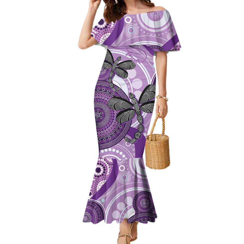Memorial Australia Family Matching Mermaid Dress and Hawaiian Shirt You Will Be Remembered Aboriginal Art LT14