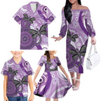 Memorial Australia Family Matching Off The Shoulder Long Sleeve Dress and Hawaiian Shirt You Will Be Remembered Aboriginal Art LT14