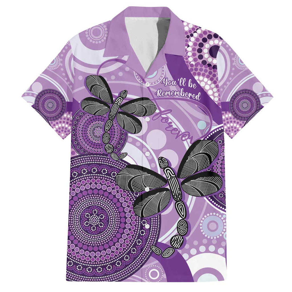 Memorial Australia Family Matching Off The Shoulder Long Sleeve Dress and Hawaiian Shirt You Will Be Remembered Aboriginal Art LT14