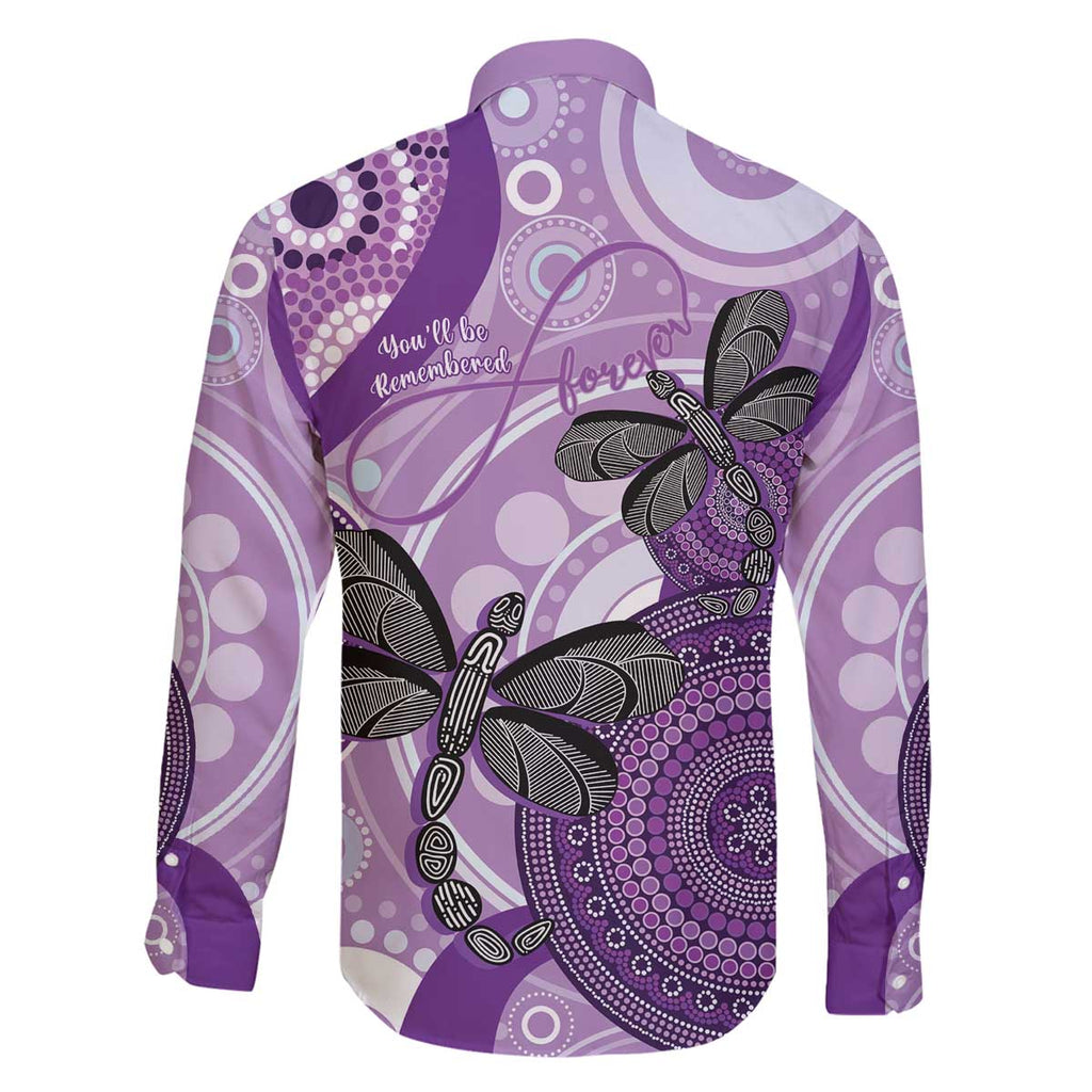 Memorial Australia Family Matching Off The Shoulder Long Sleeve Dress and Hawaiian Shirt You Will Be Remembered Aboriginal Art LT14