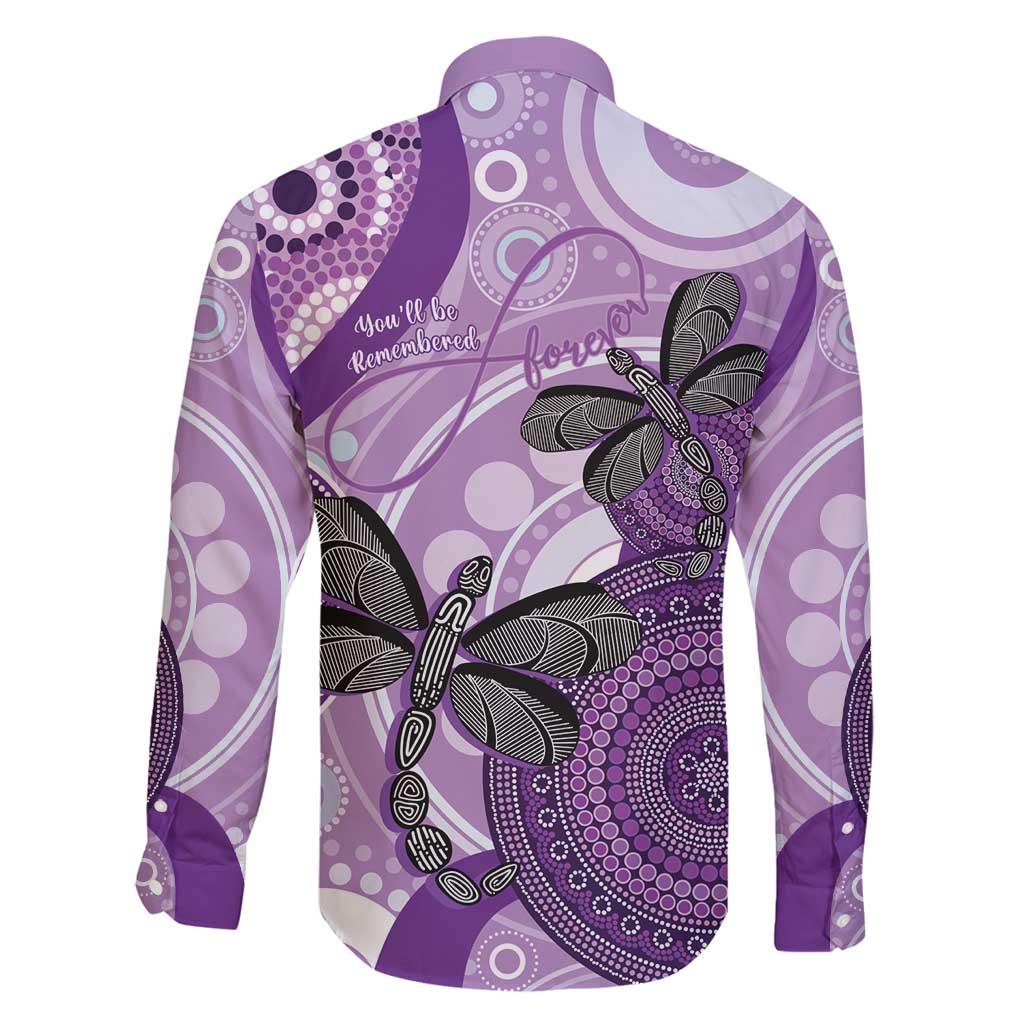 Memorial Australia Family Matching Off Shoulder Short Dress and Hawaiian Shirt You Will Be Remembered Aboriginal Art LT14