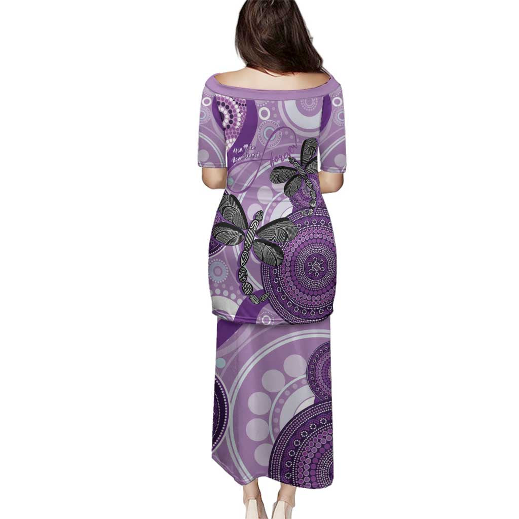 Memorial Australia Family Matching Puletasi and Hawaiian Shirt You Will Be Remembered Aboriginal Art LT14