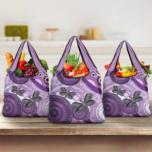 Memorial Australia Grocery Bag You Will Be Remembered Aboriginal Art LT14