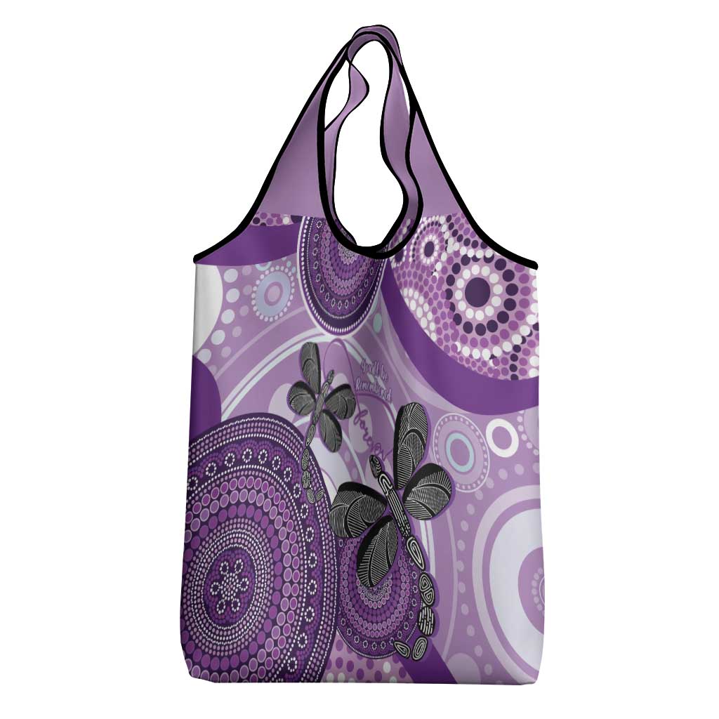 Memorial Australia Grocery Bag You Will Be Remembered Aboriginal Art LT14