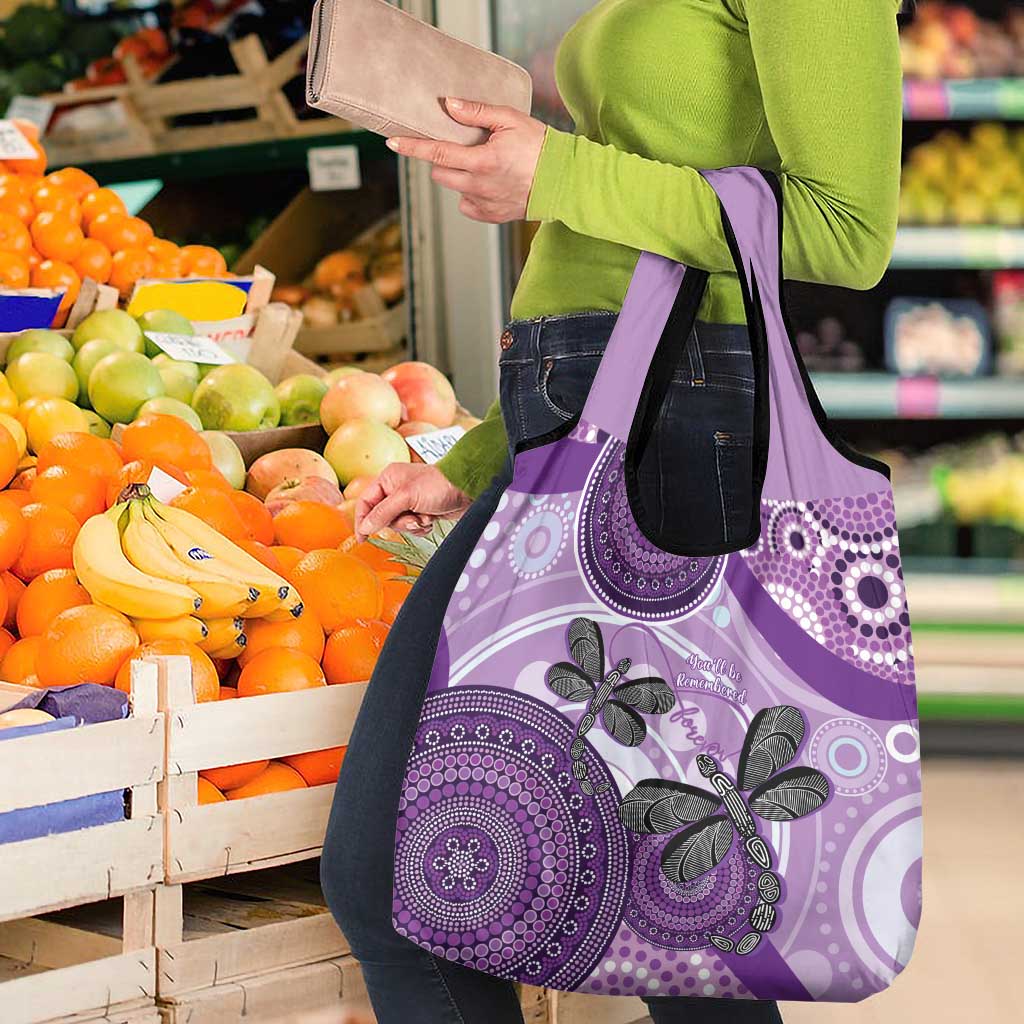 Memorial Australia Grocery Bag You Will Be Remembered Aboriginal Art LT14