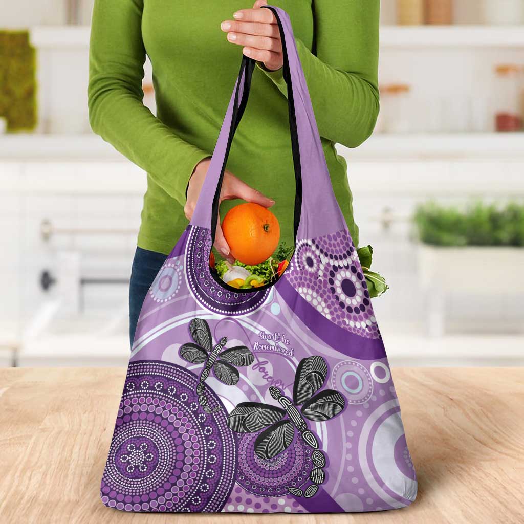 Memorial Australia Grocery Bag You Will Be Remembered Aboriginal Art LT14
