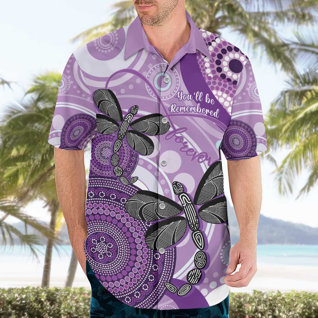 Memorial Australia Hawaiian Shirt You Will Be Remembered Aboriginal Art LT14