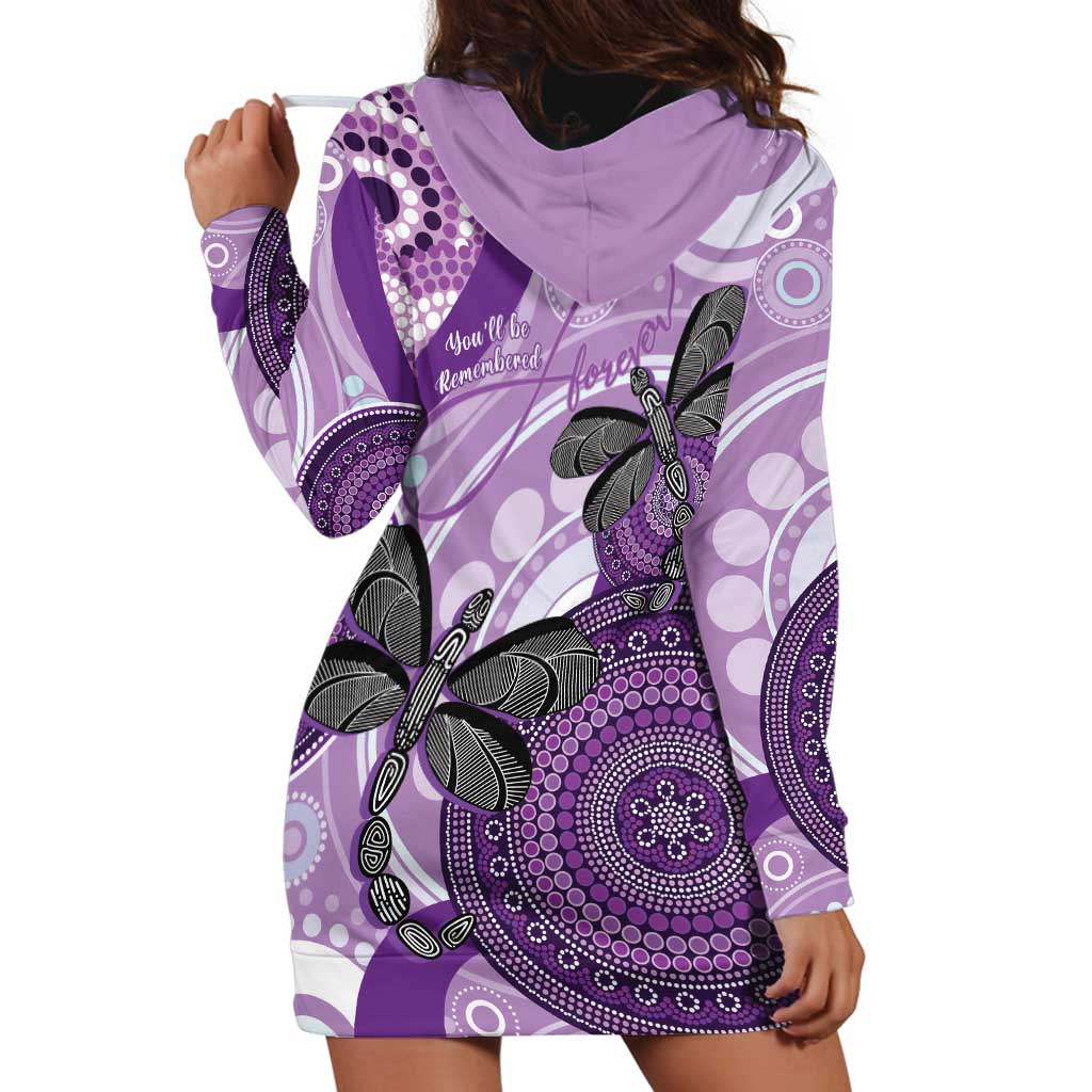Memorial Australia Hoodie Dress You Will Be Remembered Aboriginal Art LT14