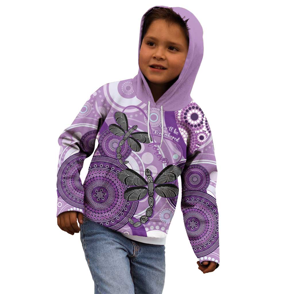 Memorial Australia Kid Hoodie You Will Be Remembered Aboriginal Art LT14