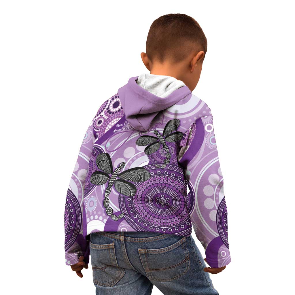 Memorial Australia Kid Hoodie You Will Be Remembered Aboriginal Art LT14