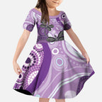 Memorial Australia Kid Short Sleeve Dress You Will Be Remembered Aboriginal Art LT14