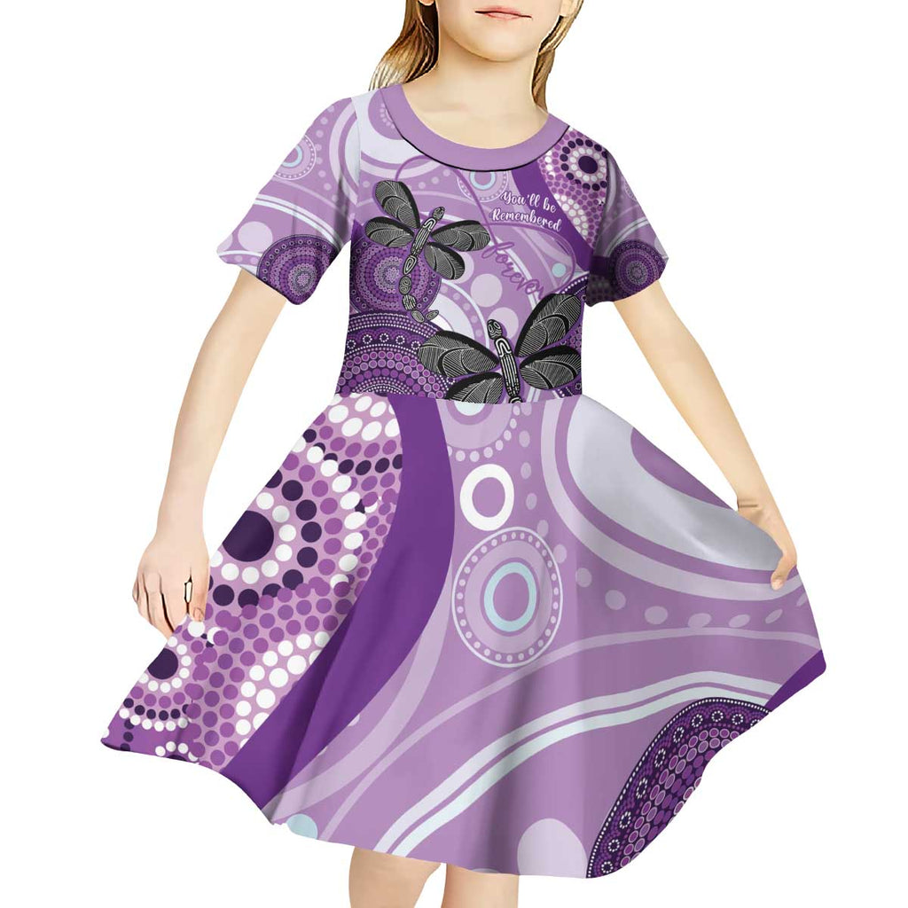 Memorial Australia Kid Short Sleeve Dress You Will Be Remembered Aboriginal Art LT14