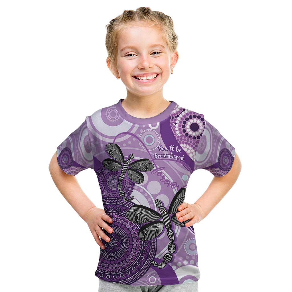 Memorial Australia Kid T Shirt You Will Be Remembered Aboriginal Art LT14