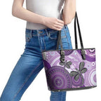 Memorial Australia Leather Tote Bag You Will Be Remembered Aboriginal Art LT14